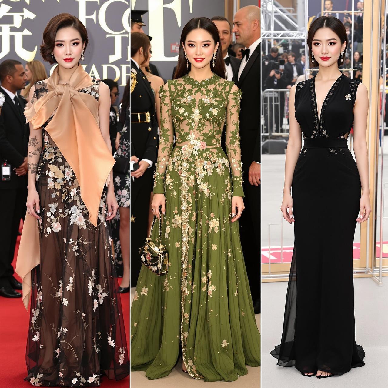 911吃瓜网 - 某女星红毯造型全记录：从翻车到封神